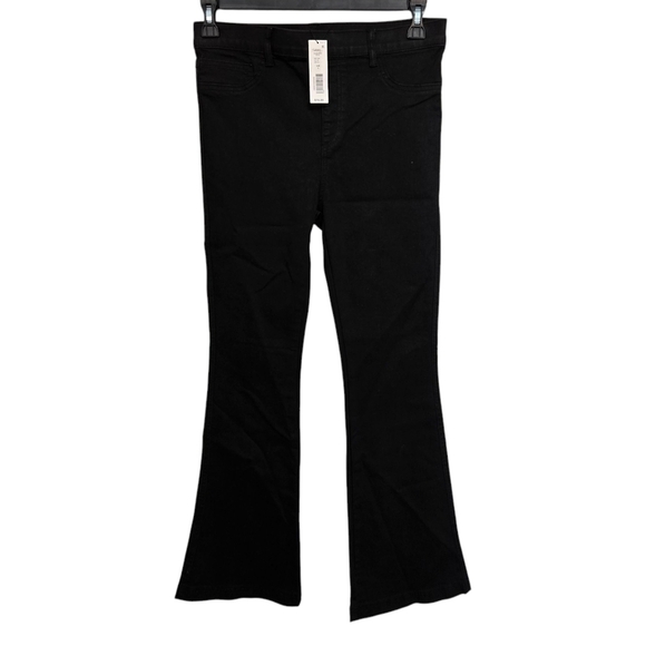 Anna & Ava Black Flare Wide Leg Jeans Size Large NWT - Picture 2 of 12